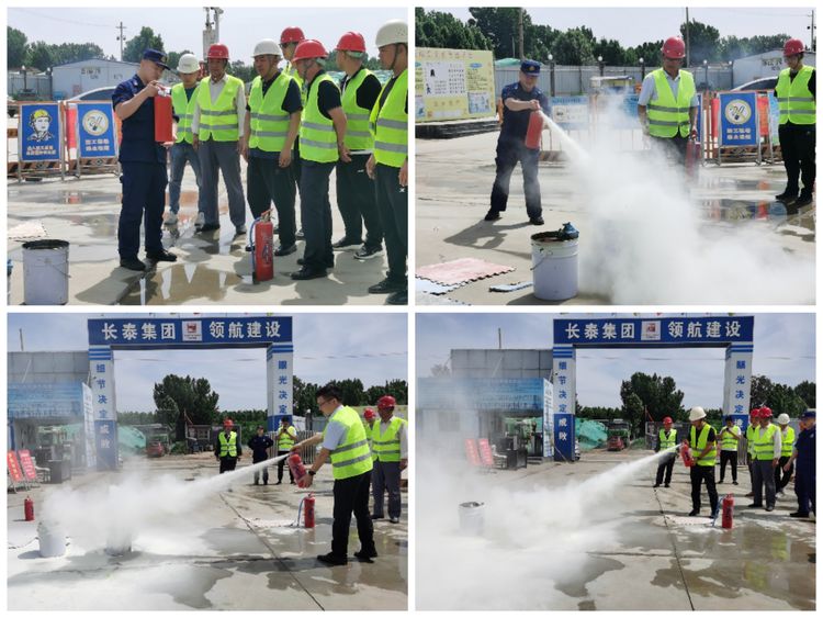 消防演练鸣警钟，安全防线不放松——长泰集团建筑施工消防应急演练在李营棚改Q2项目举行(图3)